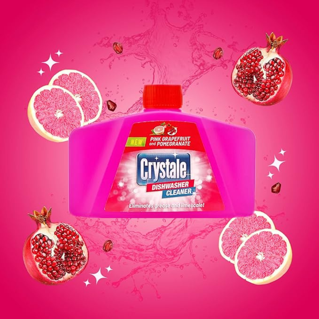 Crystale Dishwasher Cleaner Pink Grapefruit & Pomegranate 250ml