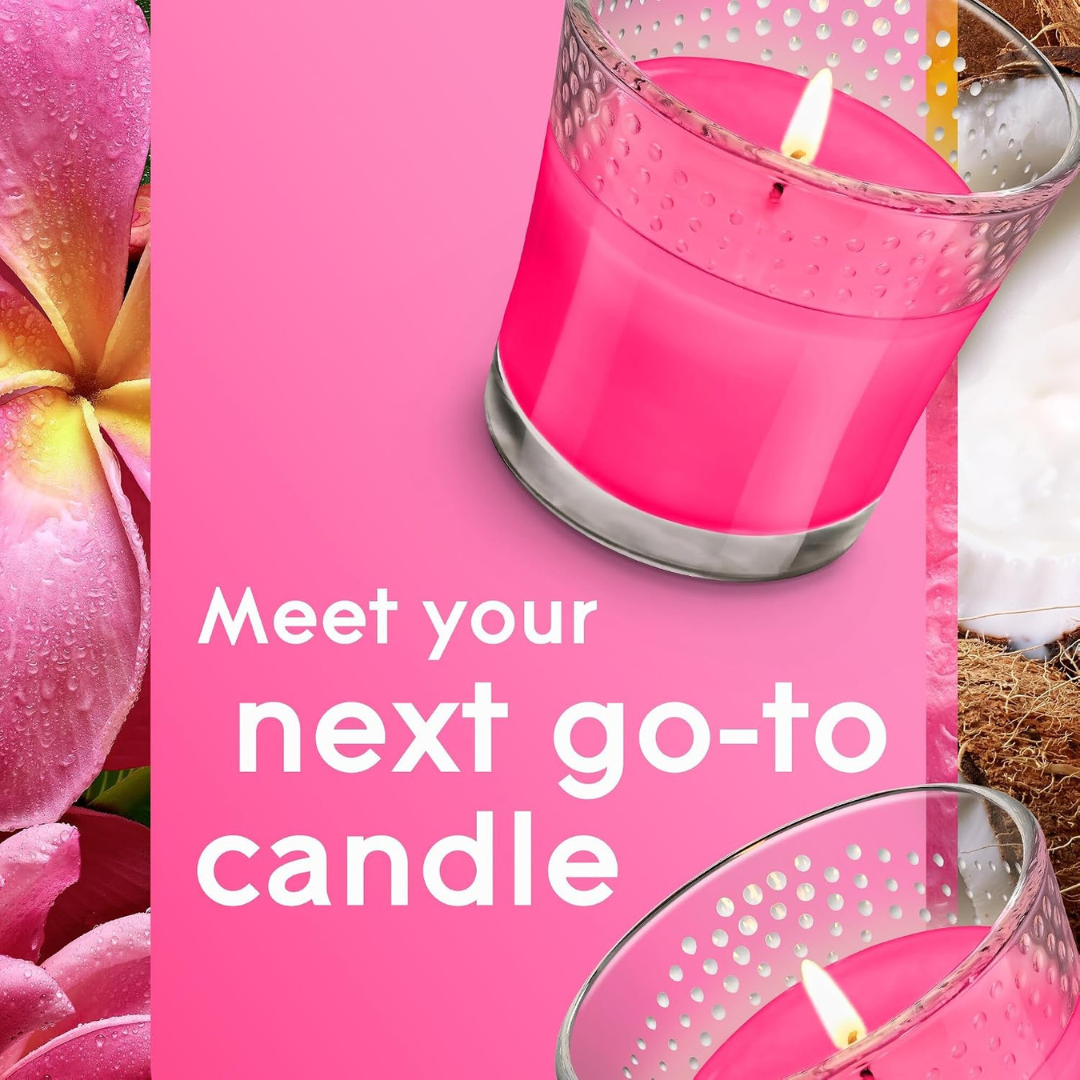 Glade Fragranced Candle Exotic Tropical Blossoms 129g