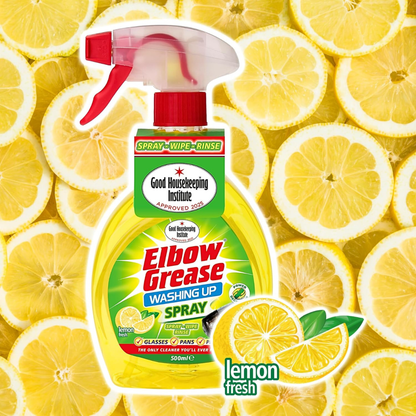 Elbow Grease Washing Up Liquid Spray Lemon 500ml