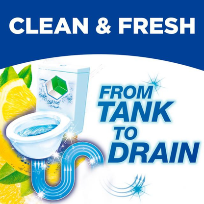 Bloo 3in1 Toilet Cistern Blocks Lemon 2x50g