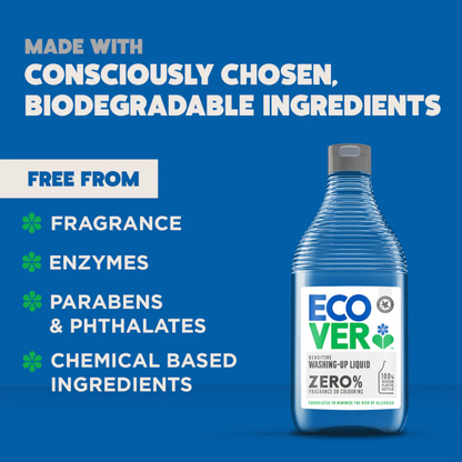 Ecover Zero% Sensitive Washing-Up Liquid 450ml