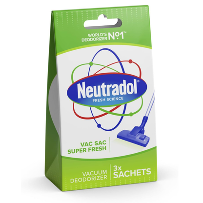 Neutradol Vac Sac Super Fresh Vacuum Deodorizer 3pk