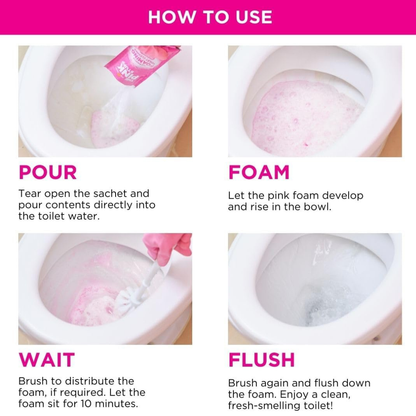 The Pink Stuff Miracle Foaming Toilet Cleaner 3x100g