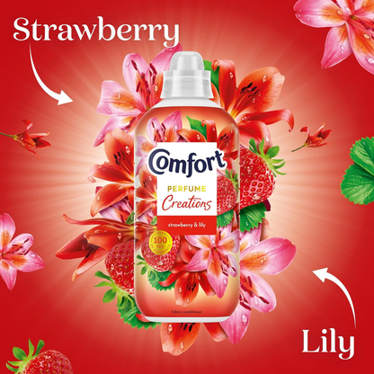 Comfort Strawberry & Lily Fabric Conditioner 61w 1.1L