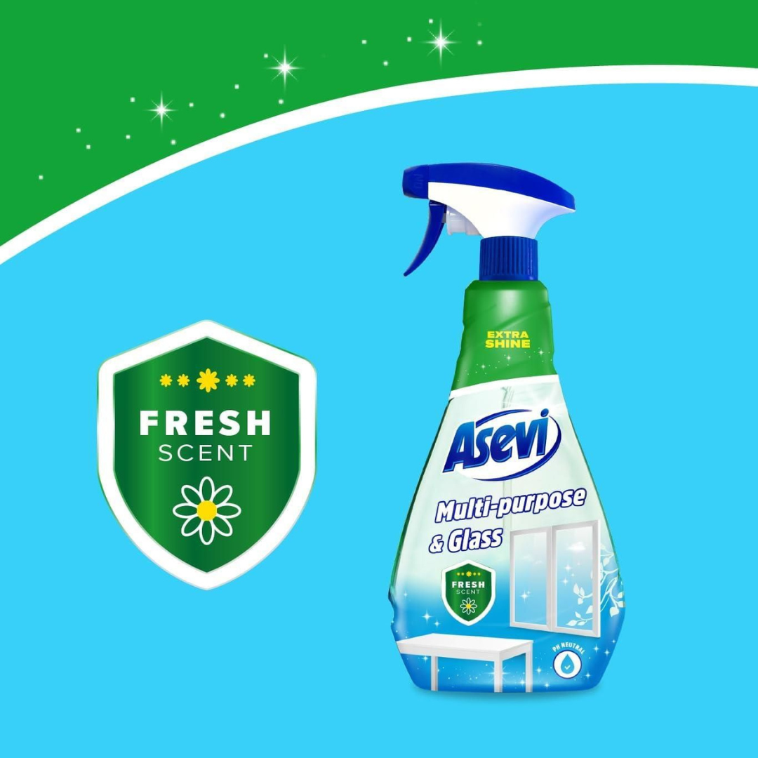 Asevi Multipurpose & Glass Spray 750ml