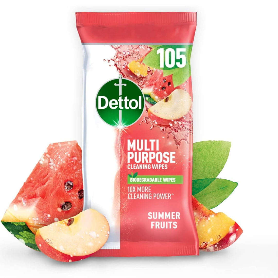 Dettol Multipurpose Wipes Summer Fruits 105pk