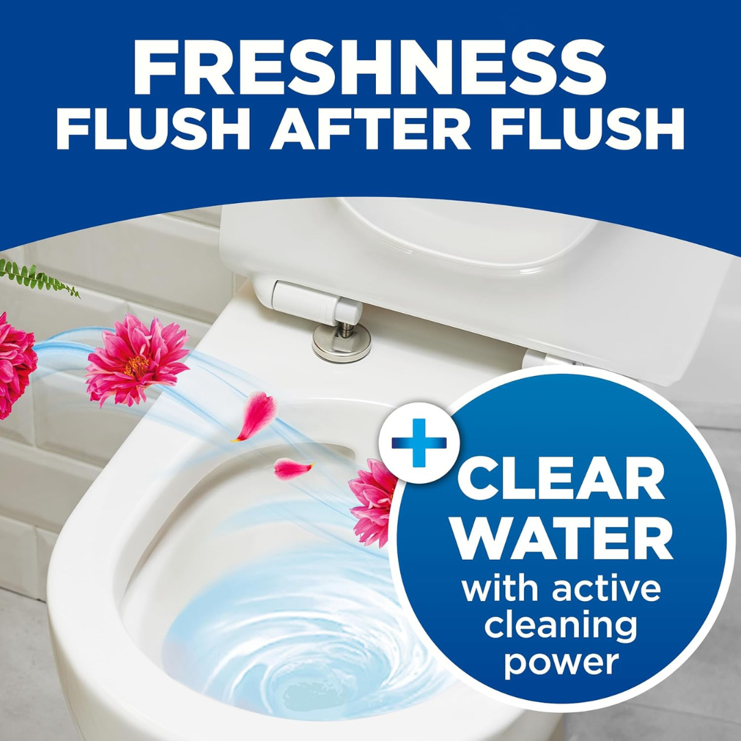 Bloo 3in1 Toilet Cistern Blocks Flower 2x50g