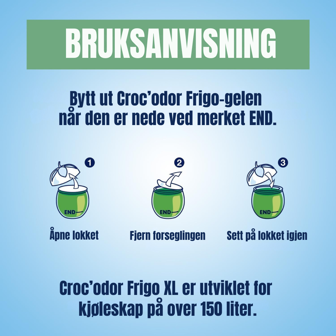 Croc’Odor XL - Luktfjerner for kjøleskap 140g