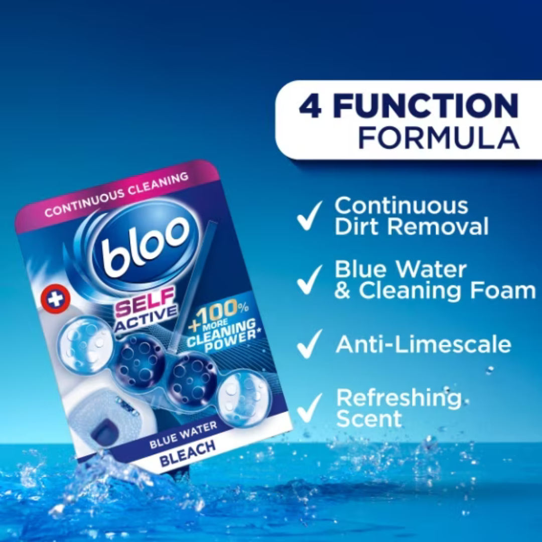 Bloo Colour Selv Active Toilet Rim Block Bleach 3x50g