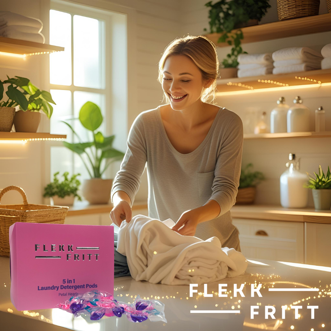 Flekkfritt 5 i 1 Vaskemiddel Pods Petal Hearts 40 stk