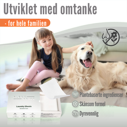 Flekkfritt Tøyvaskeark Uten Duft 50 ark <100 vask