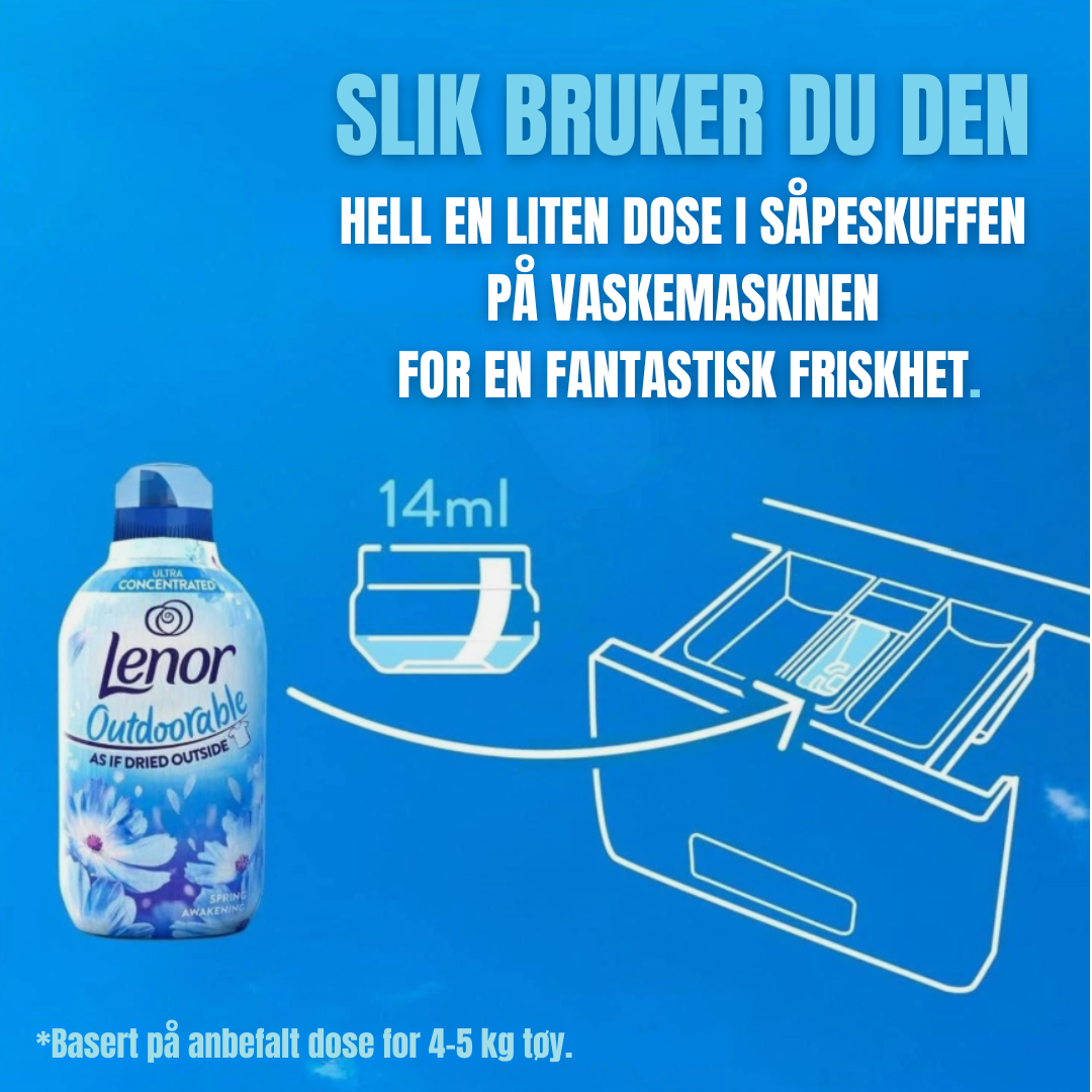 Lenor Tøymykner Outdoorable Spring Awakening 50w 700ml