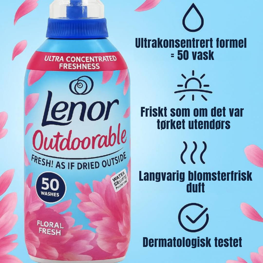 Lenor Tøymykner Outdoorable Floral Fresh 50w 700ml