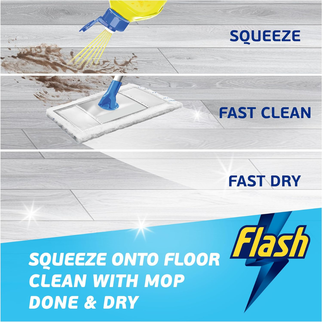 Flash Direct To Floor Fresh Lemon Zest 800ml