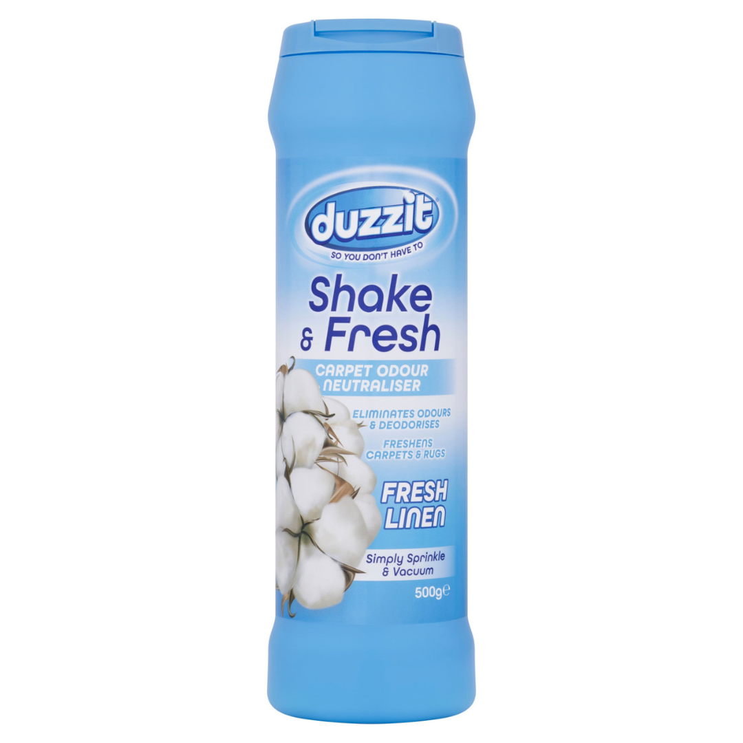Duzzit Shake & Fresh Carpet Odour Neutraliser Fresh Linen 500g