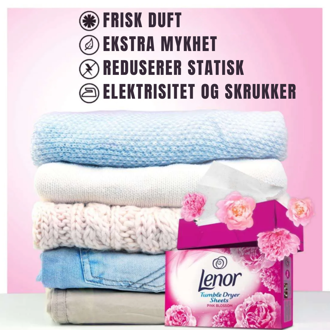 Lenor Dryer Sheets Pink Blossom 34pk