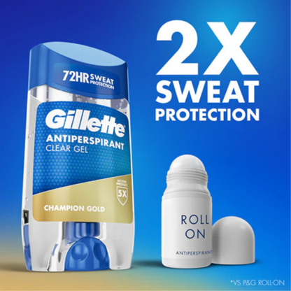 Gillette Antiperspirant Clear Gel Champion Gold 70ml