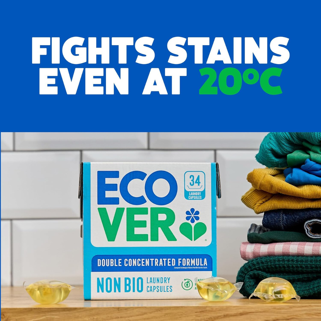 Ecover Universal Laundry Capsules Lilac & Rescued Rose 18w