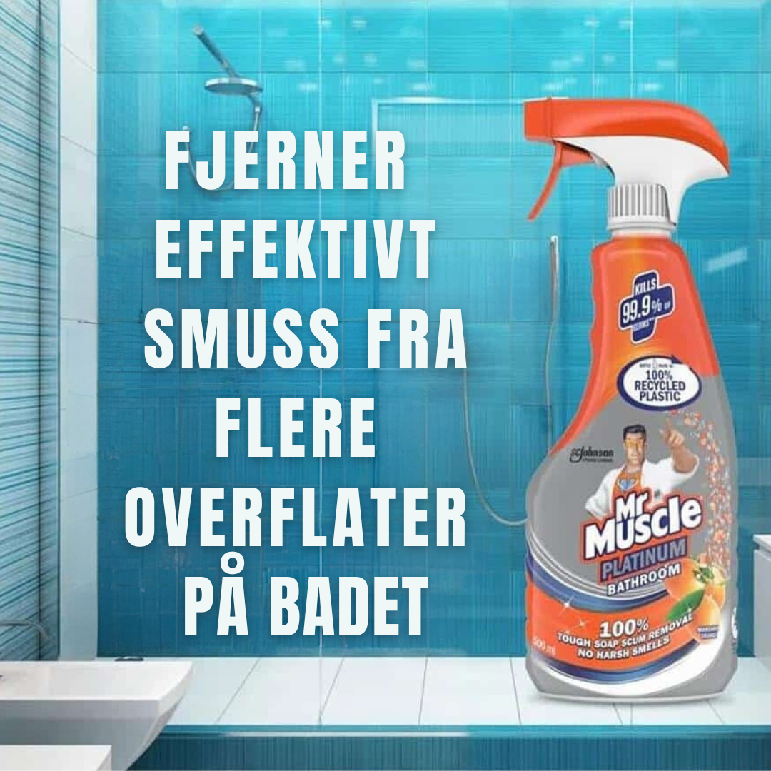 Mr. Muscle Platinum Bathroom Spray Mandarin Orange 500ml