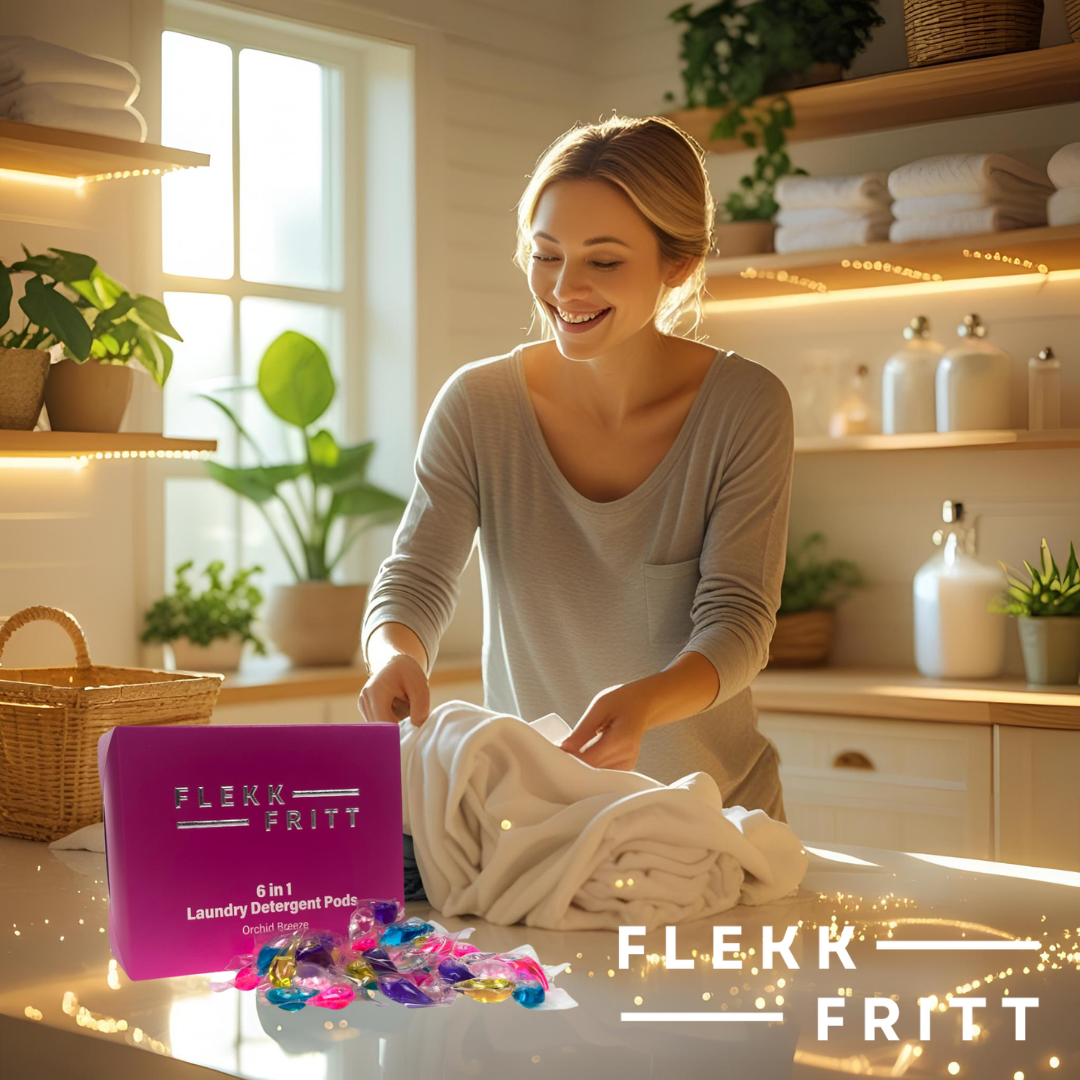 Flekkfritt 6 i 1 Vaskemiddel Pods Orchid Breeze 40 stk