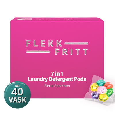 Flekkfritt 7 i 1 Vaskemiddel Pods - Floral Spectrum 40 stk