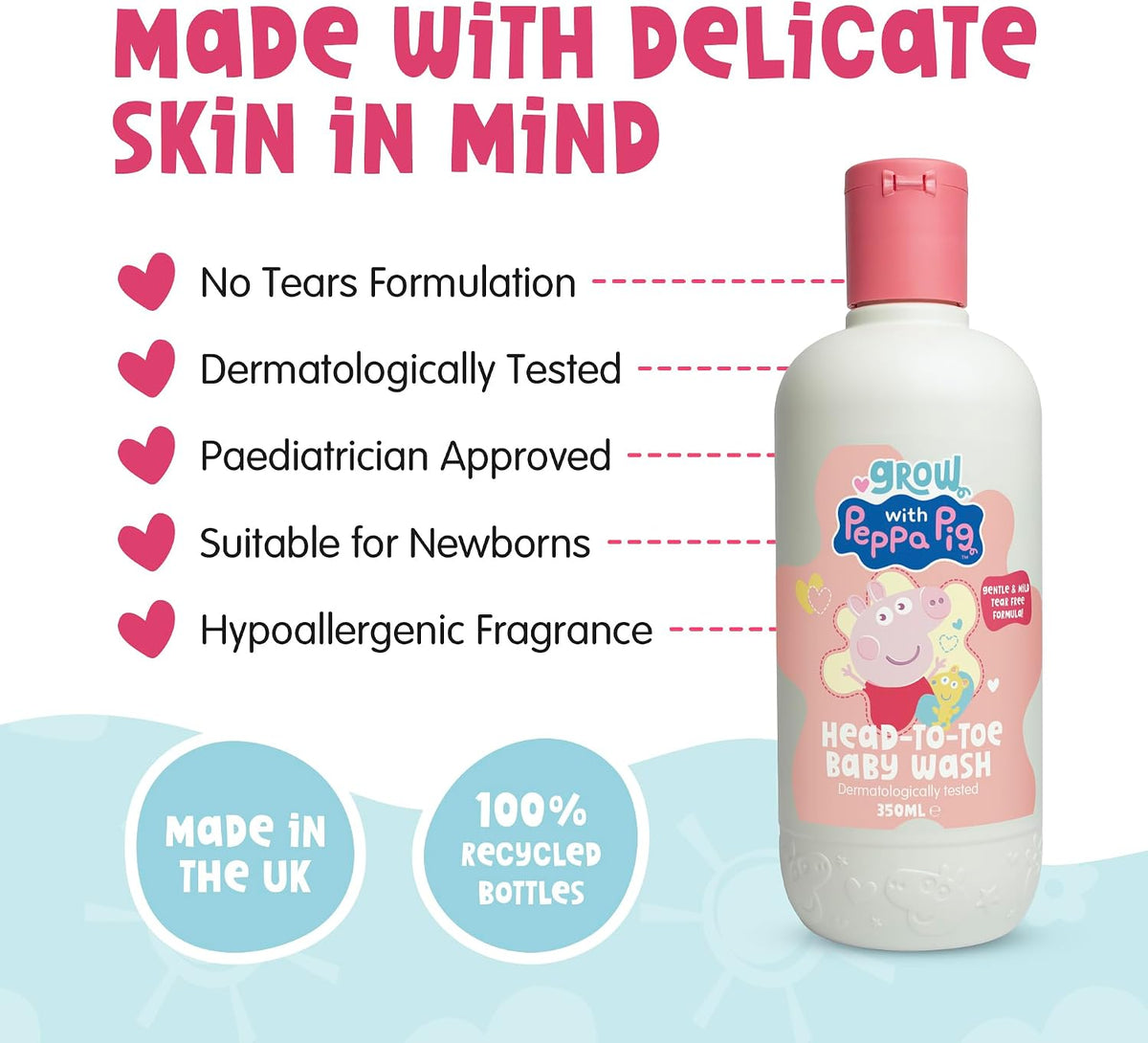 Peppa Pig Head-To-Toe Baby Wash 350ml