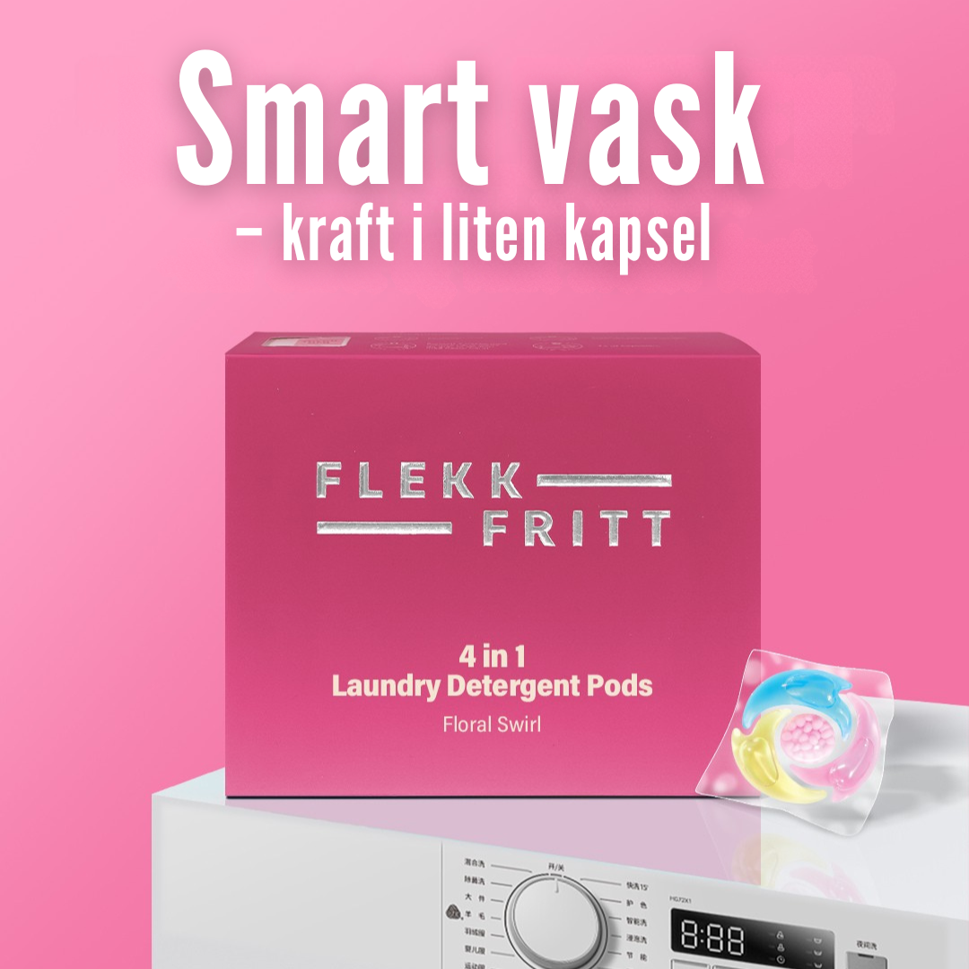 Flekkfritt 4 i 1 Vaskemiddel Pods Floral Swirl 40 stk