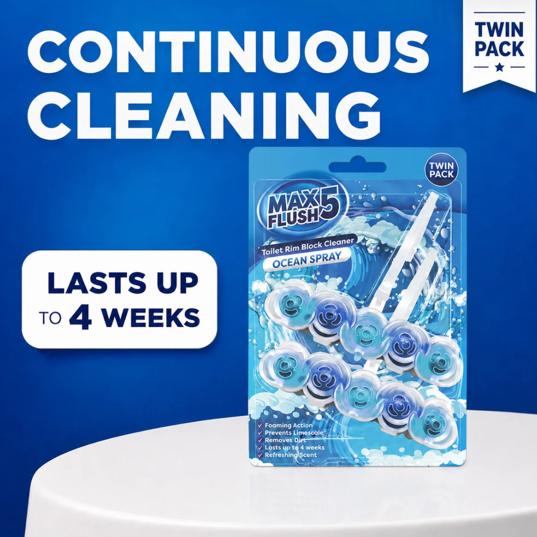 Max Flush Toilet Block Ocean Spray 2x45g