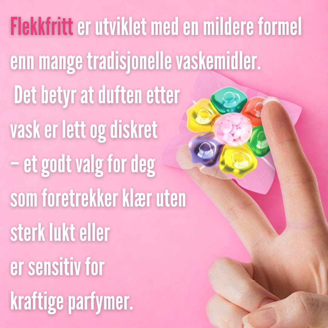 Pod klar til bruk i vaskemaskin