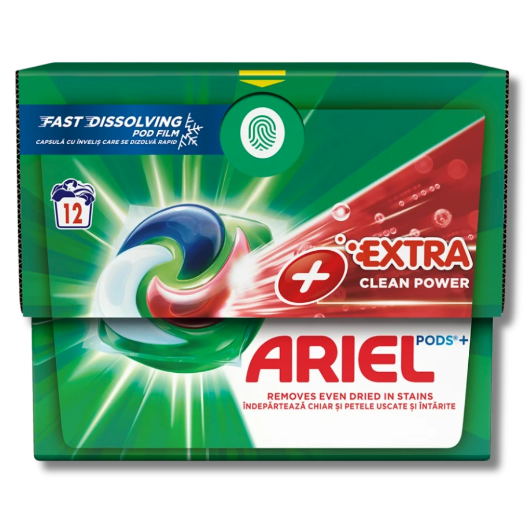 Ariel Pods+ Extra Clean Power 12 vask