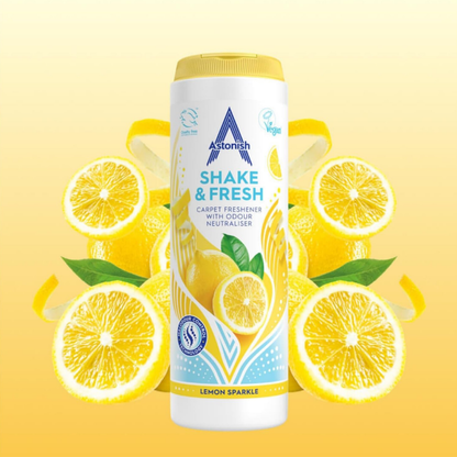 Astonish Shake & Fresh Carpet Freshener Lemon Sparkle 350g