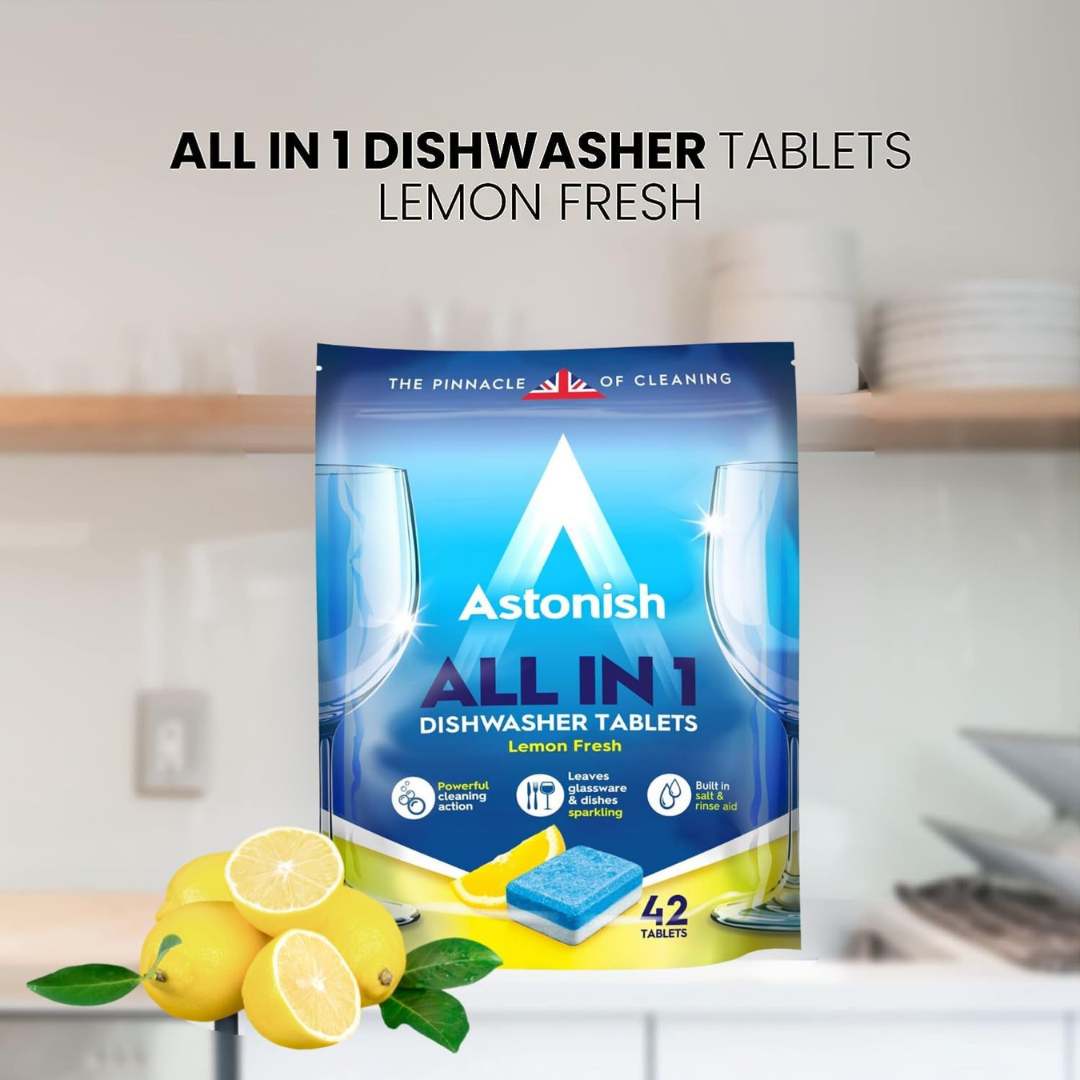 Astonish All In 1 Dishwasher Tablets Lemon Fresh 100pk