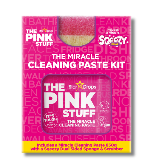 The Pink Stuff Miracle Cleaning Paste Kit 850g + Squeezy Dual