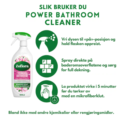 Zoflora Power Bathroom Spray Sweet Freesia & Jasmine 800ml