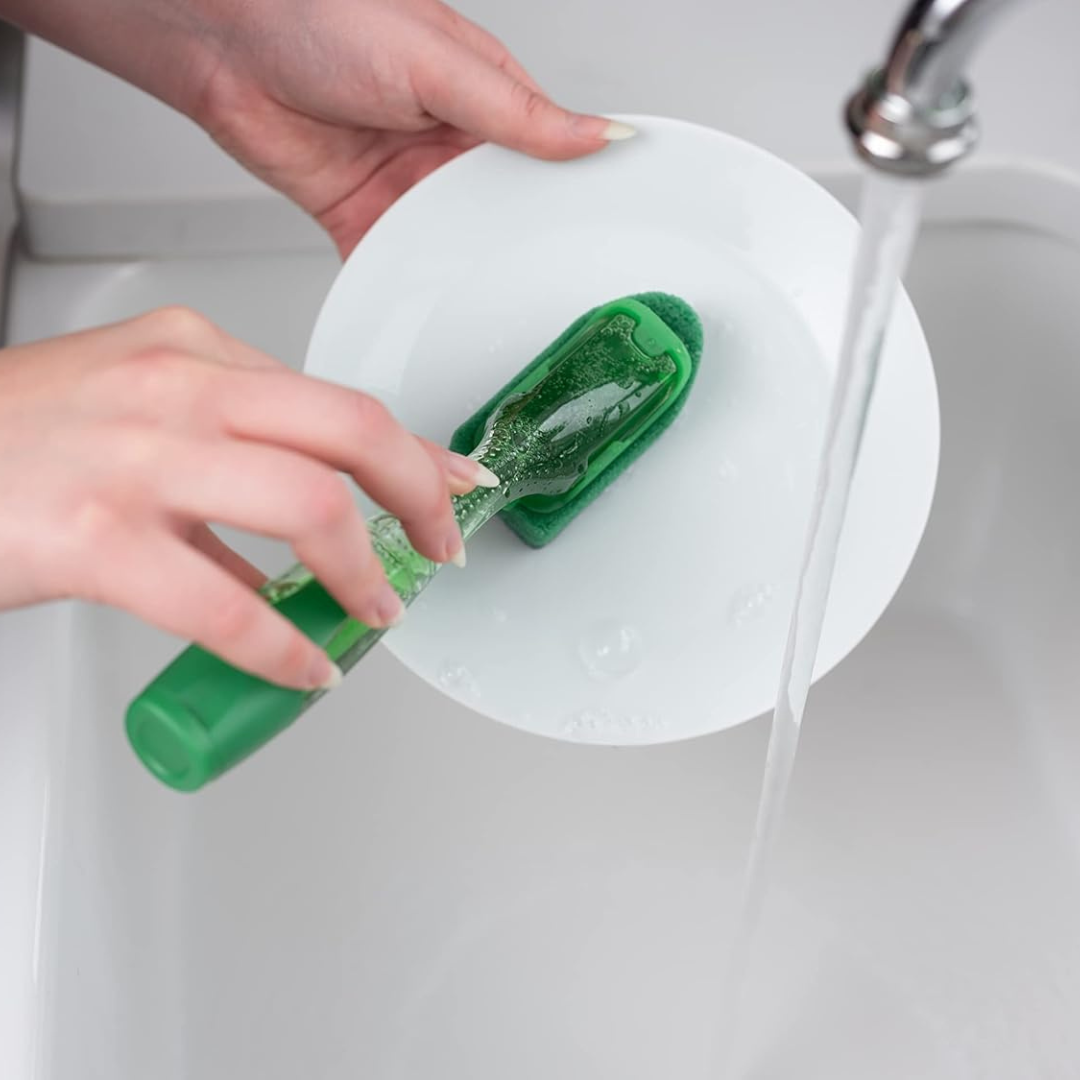 Fairy Max Power Soap Dispensing Dish Brush + 6 Refills
