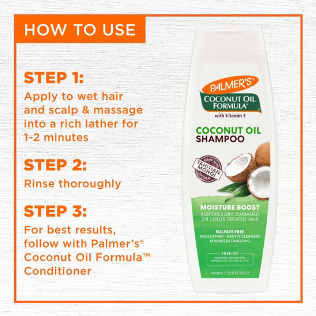 Palmer's Coconut Oil Formula Moisture Boost Shampoo 400ml