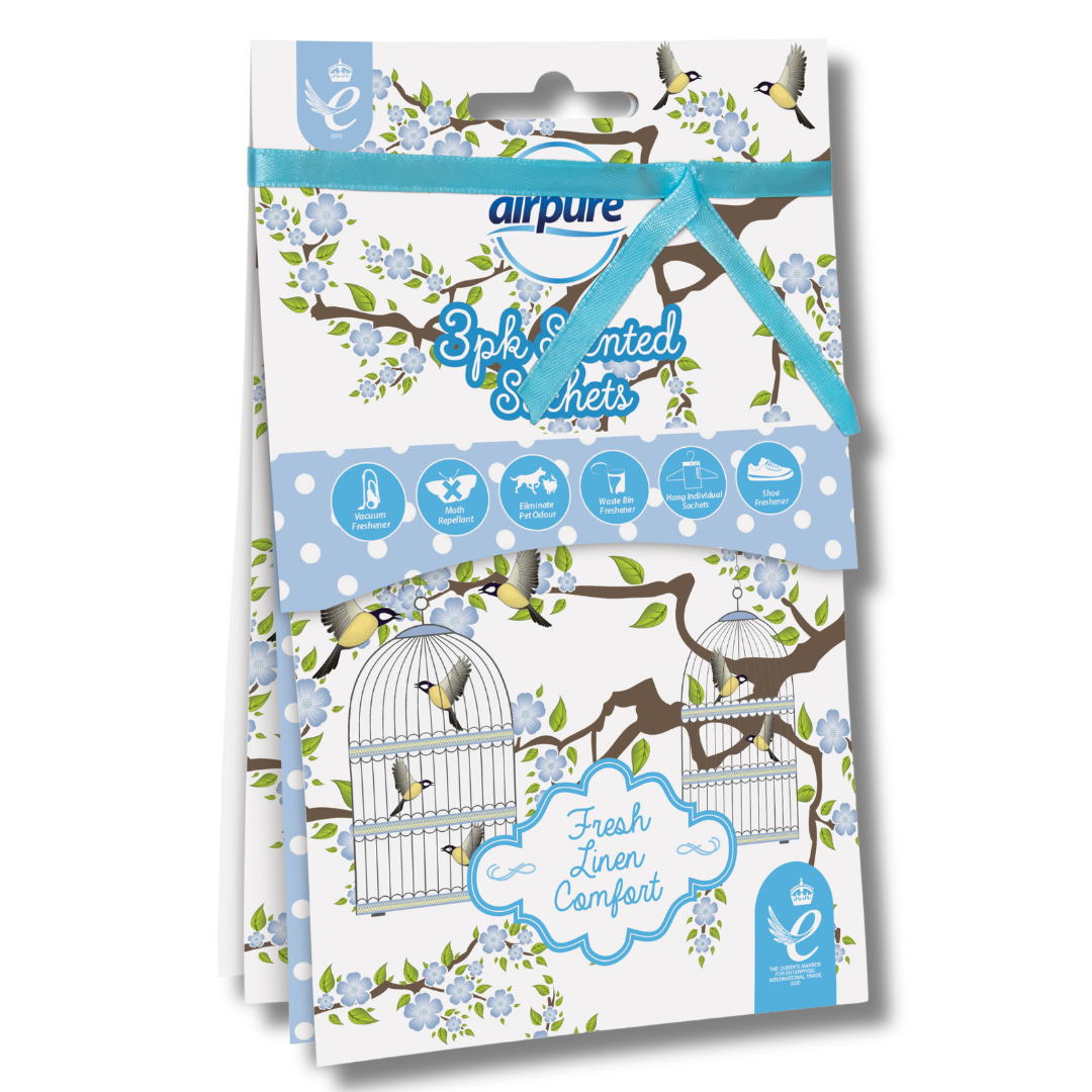 Airpure Scented Sachets 3pk Div.Typer