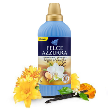 Felce Azzurra Argan & Vanilla Fabric Softener 600ml 24w