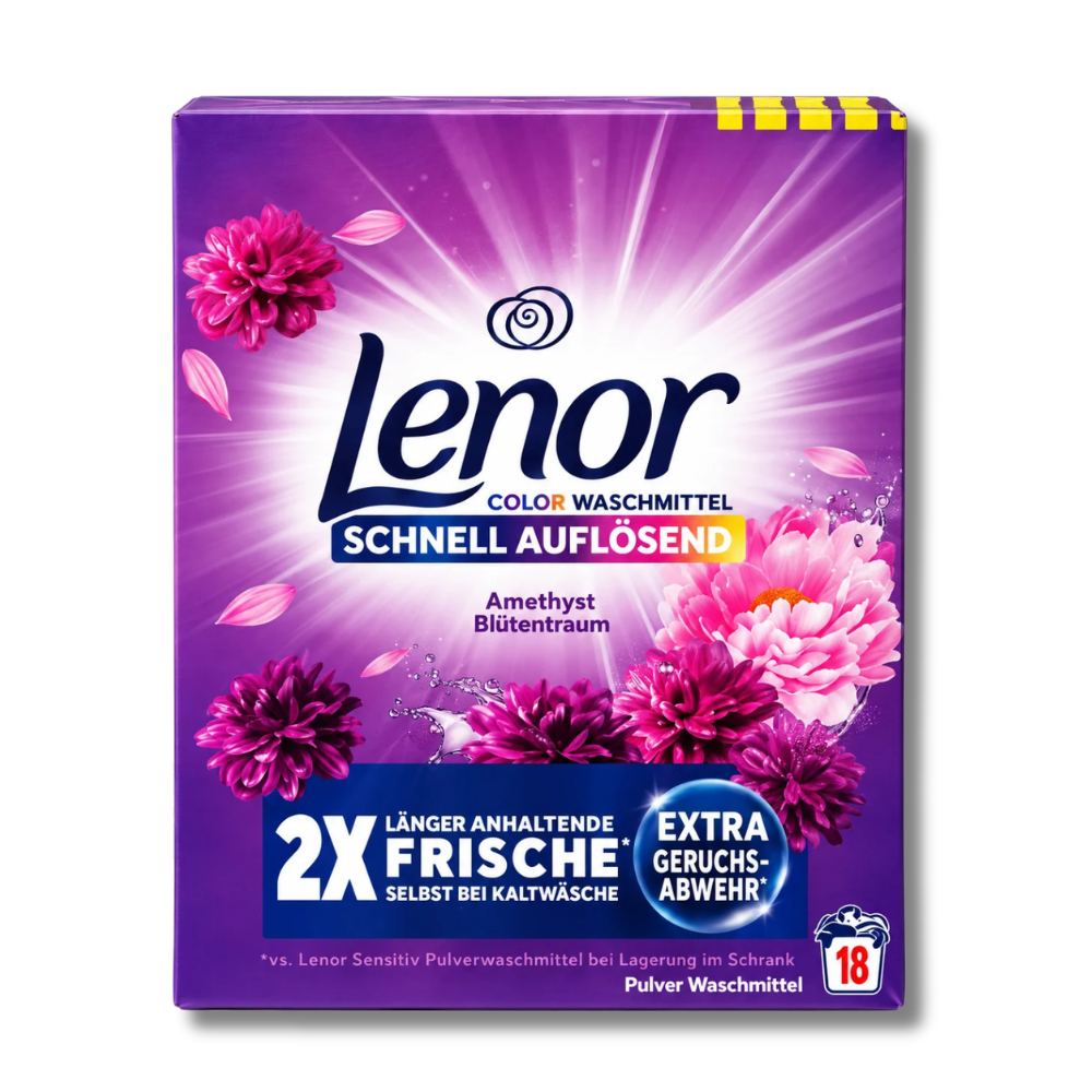 Lenor Amethyst Blütentraum Color Vaskepulver 900g 18w