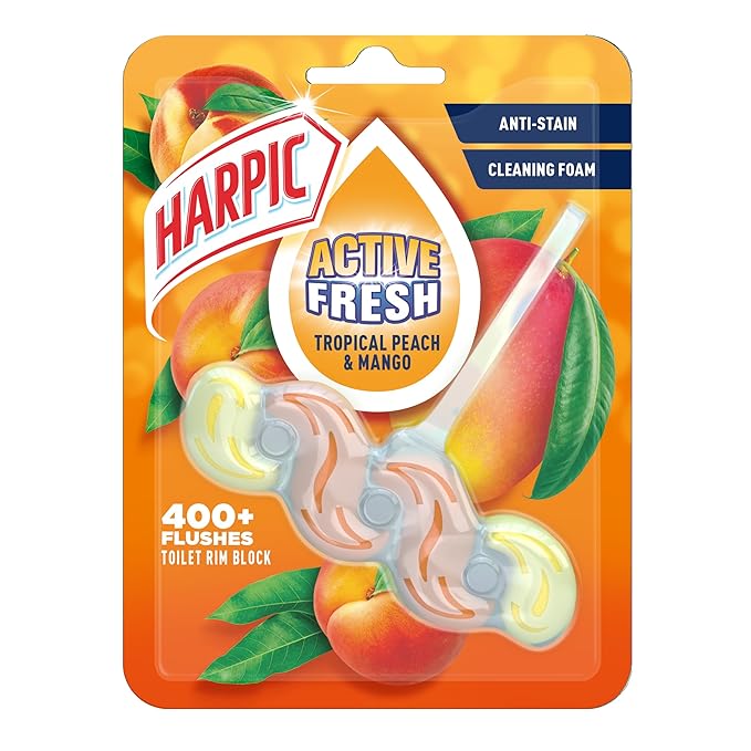 Harpic Active Rim Block Tropical Peach & Mango 39g