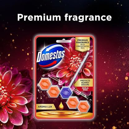 Domestos Aroma Lux Dahlia Wish WC-blokk 50g