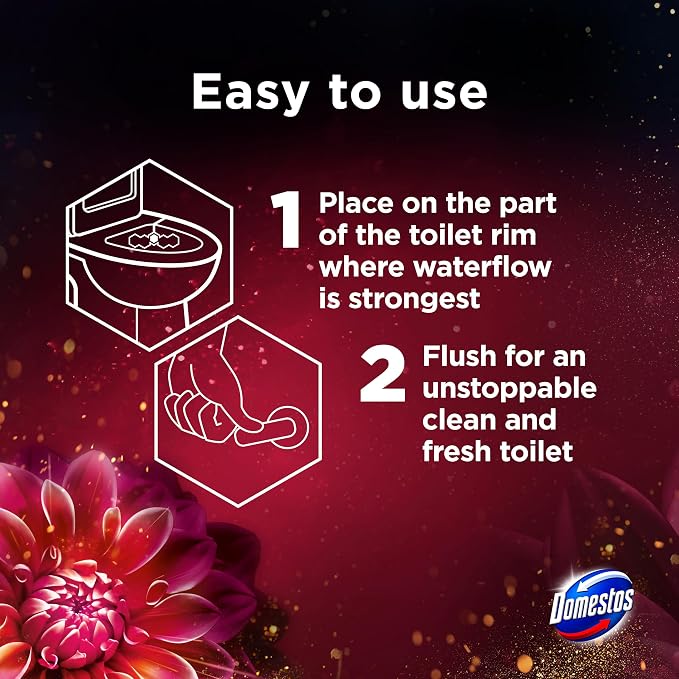 Domestos Aroma Lux Dahlia Wish WC-blokk 50g
