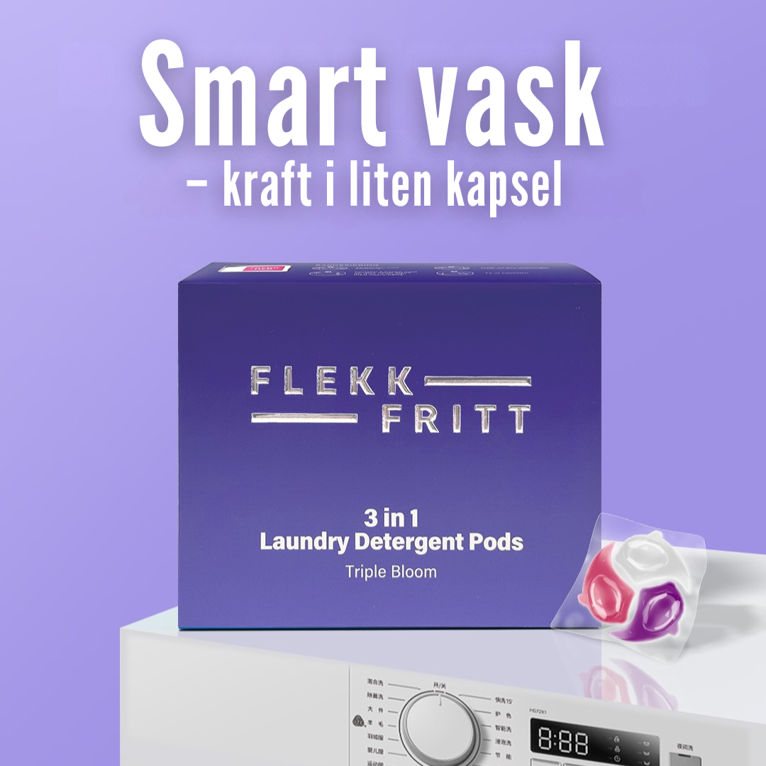 Flekkfritt 3 i 1 Vaskemiddel Pods Triple Bloom 40 stk