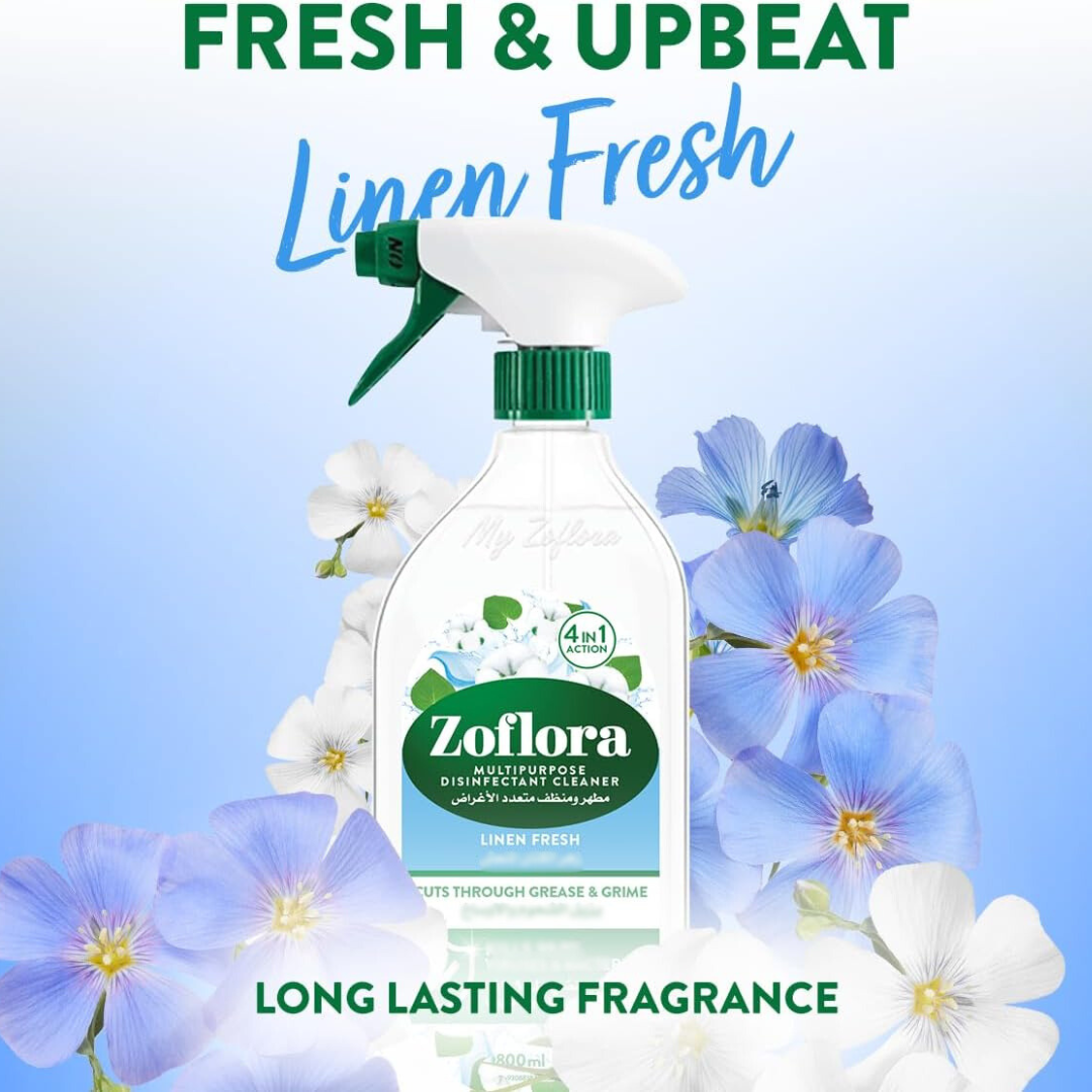 Zoflora Multi Purpose Cleaner Spray Linen Fresh 800ml