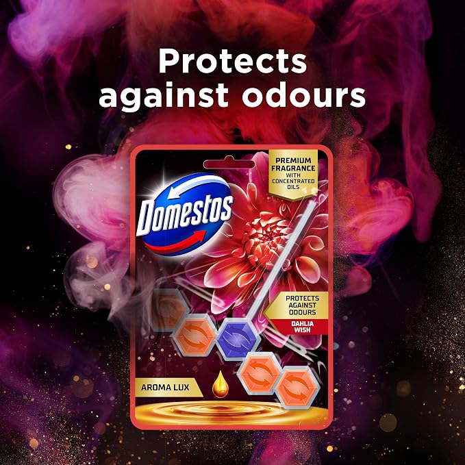 Domestos Aroma Lux Dahlia Wish WC-blokk 50g