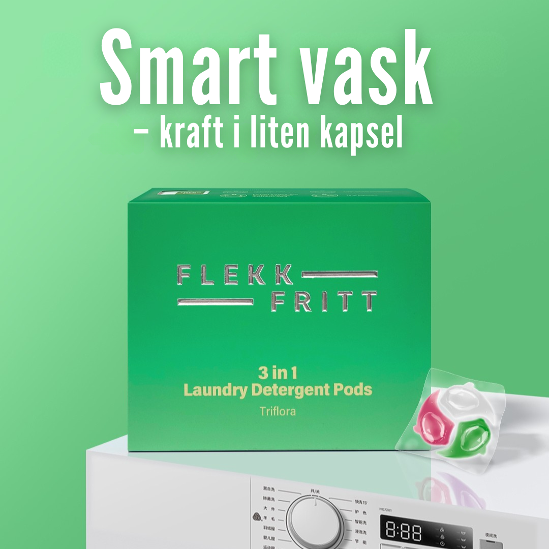 Flekkfritt 3 i 1 Vaskemiddel Pods Triflora 40 stk