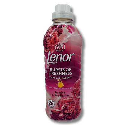 Lenor 26w 858ml Fabric Softener Jasmine & Red Berries