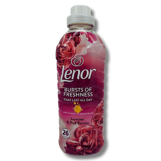 Lenor 26w 858ml Fabric Softener Jasmine & Red Berries