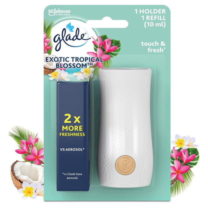 Glade Touch & Fresh Unit + Exotic Tropical Blossoms Refill 10ml