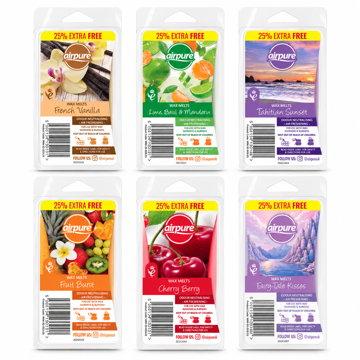 Airpure Wax Melts Div.Typer